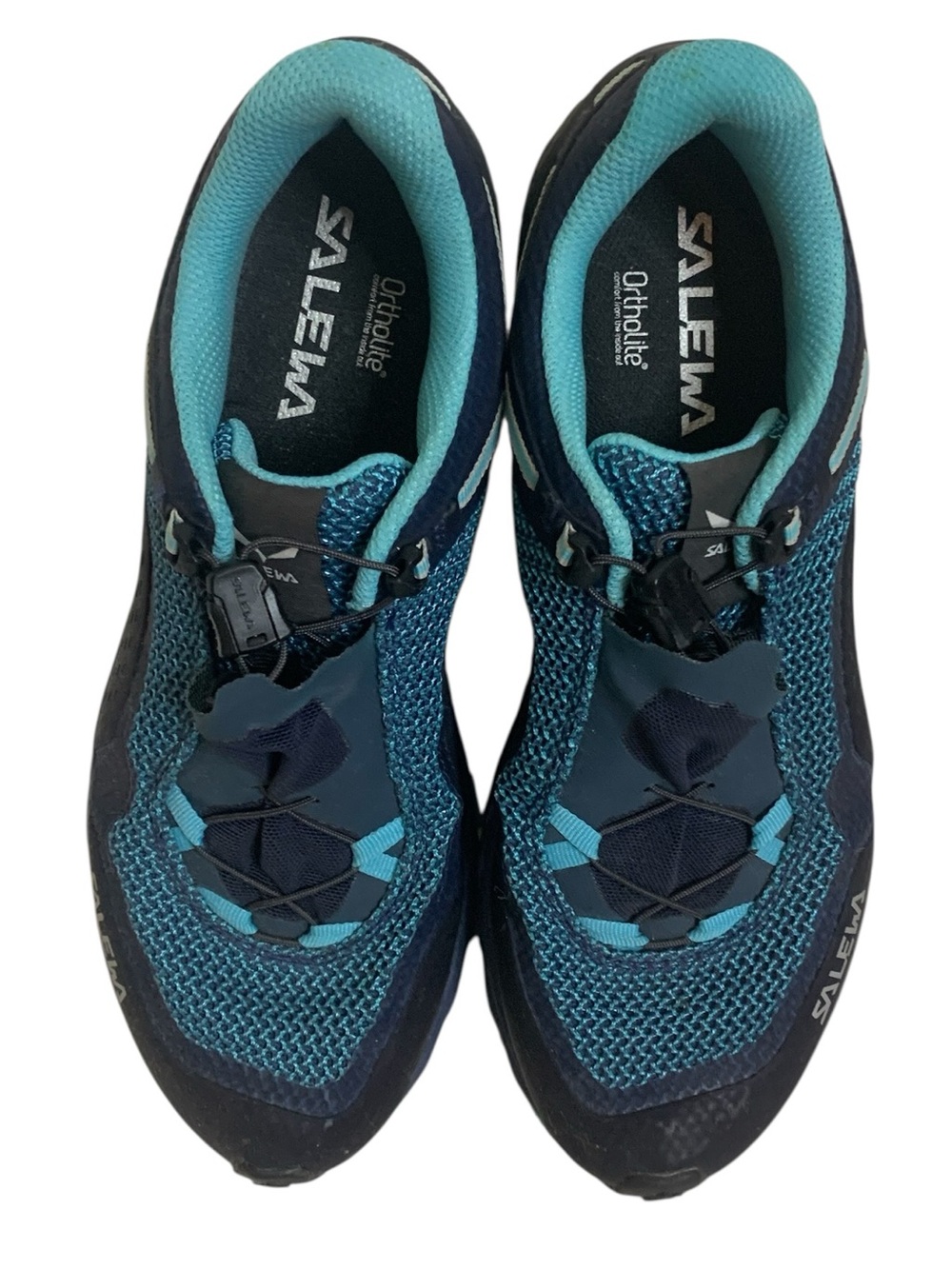 Salewa Ultra Train 2 Hiking Shoes Capri Poseidon Teal Blue Size 8.5